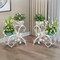 Set Of 2 DIY Matching Plant Stand Entryway Garden Wedding Flower Shelf Rack Deco